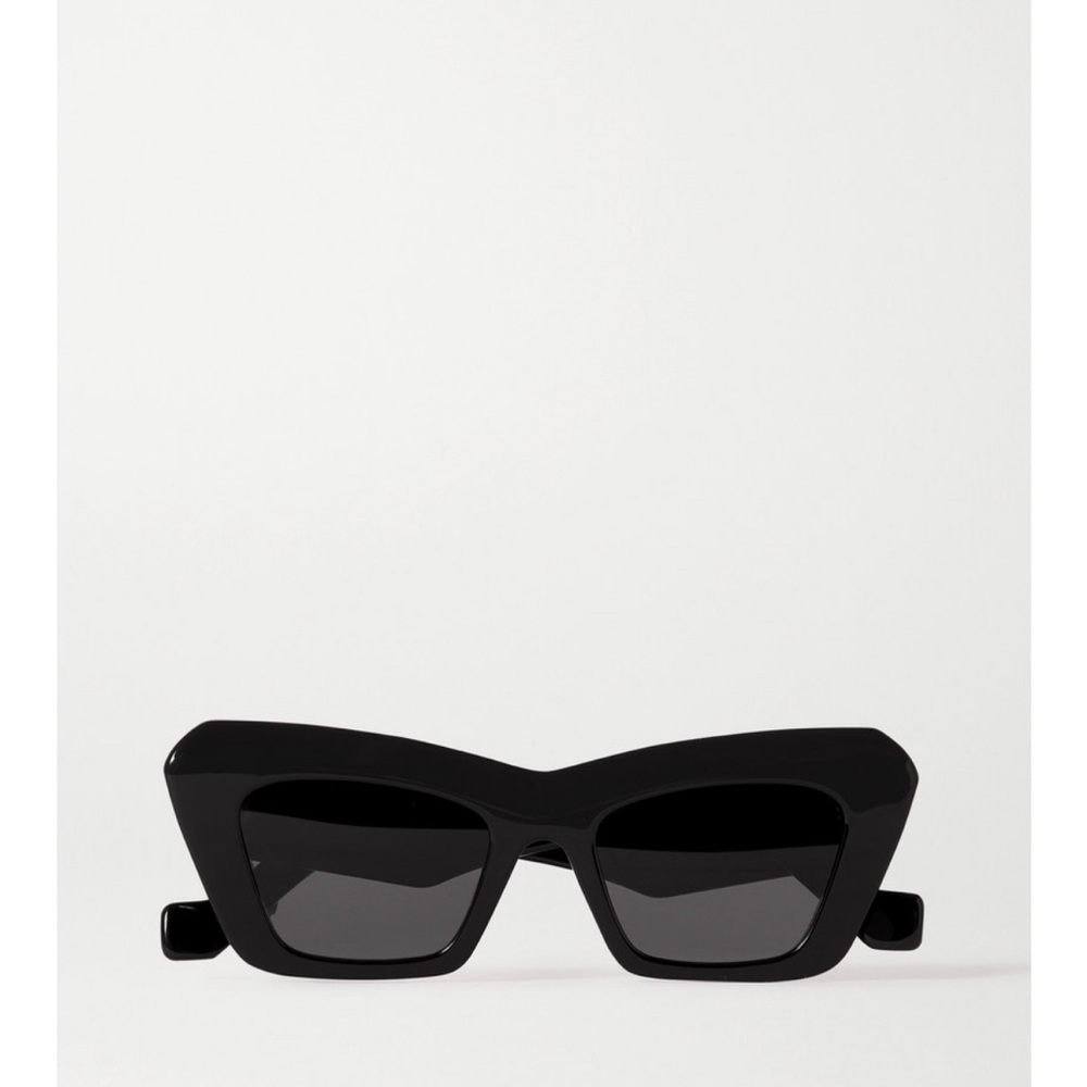 LOEWE Anagram Acetate Cat-eye Sunglasses, Black (NEW)